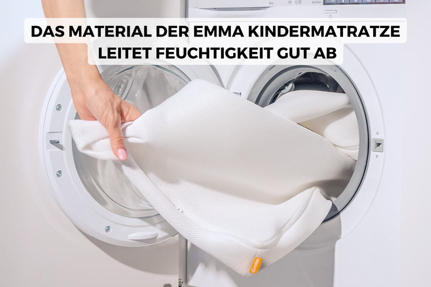 emma kindermatratze material in waschmaschine
